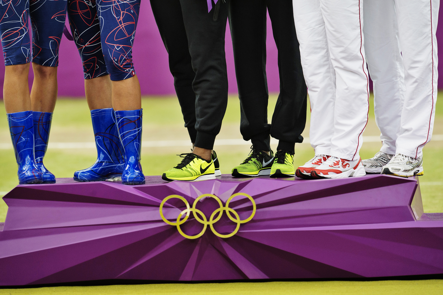 Nedílná součást českých olympioniků v Londýně? Holínky.