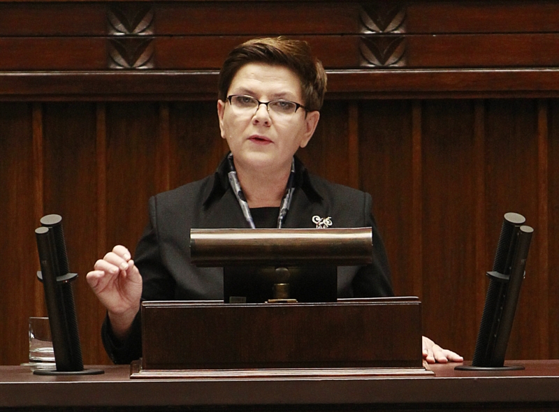 Polská premiérka Beata Syzdlová.