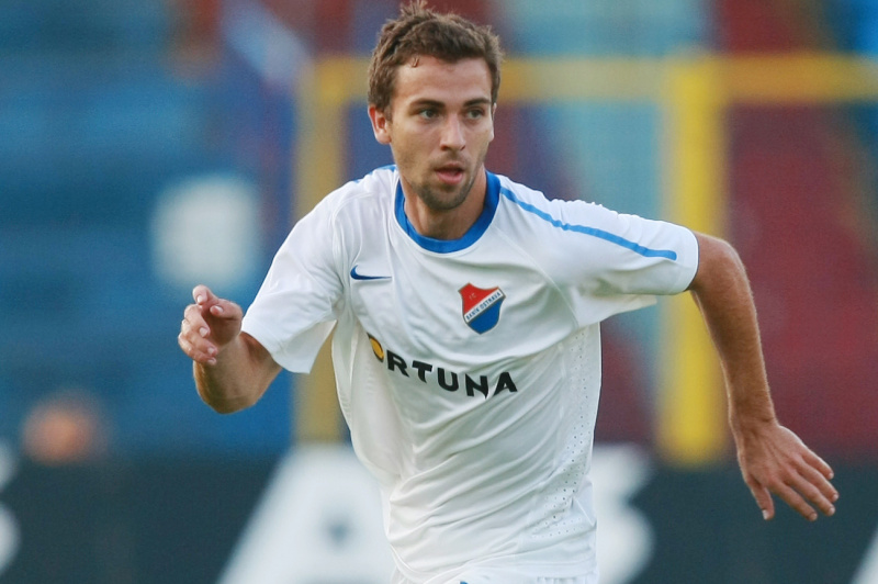 Josef Hušbauer v dresu Baníku Ostrava.
