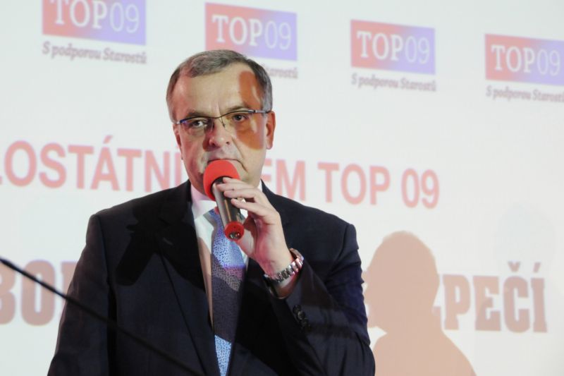Miroslav Kalousek na celostátním sněmu TOP 09. Miroslav Kalousek na celostátním sněmu TOP 09.
