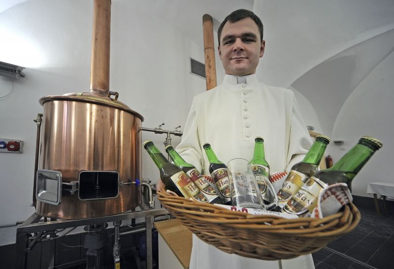 Želivský pivovar v klášteře premonstrátů.