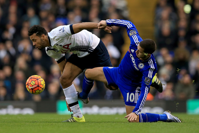 Utkání mezi Chelsea a Tottenhamem.