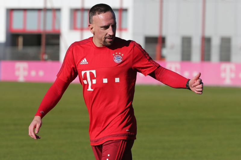Francouzský záložník Franck Ribéry se po téměř devítiměsíční pauze zaviněné zraněním kotníku zapojil do tréninku Bayernu Mnichov. 