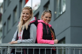 Markéta Sluková s Kristýnou Kolocovou. V létě se volejbalový pár rozešel.
