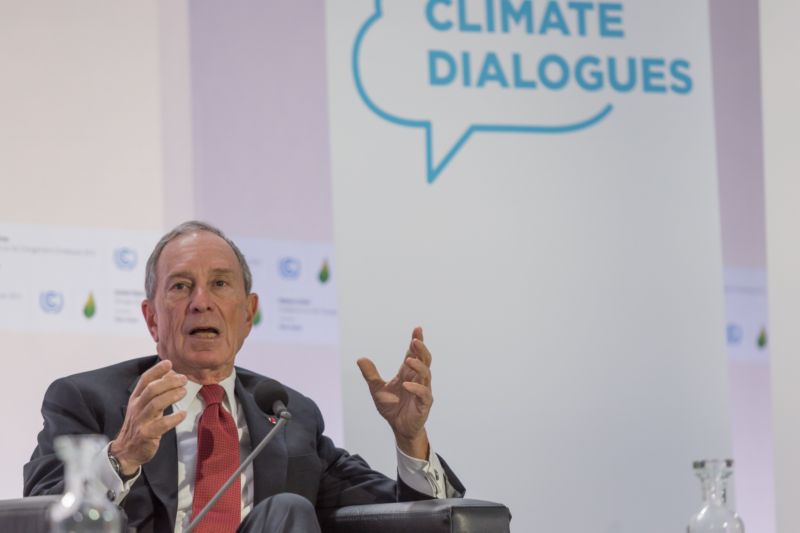 Michael Rubens Bloomberg na konferenci o klimatu.
