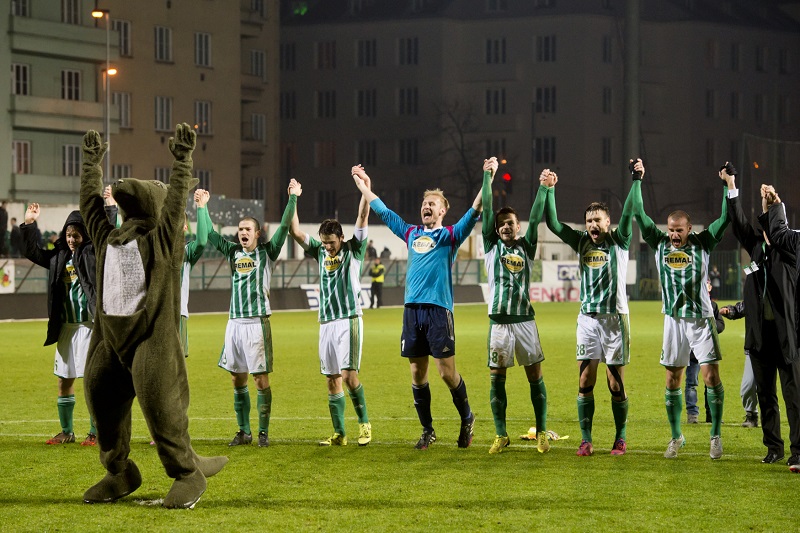 Radost fotbalistů Bohemians 1905. 