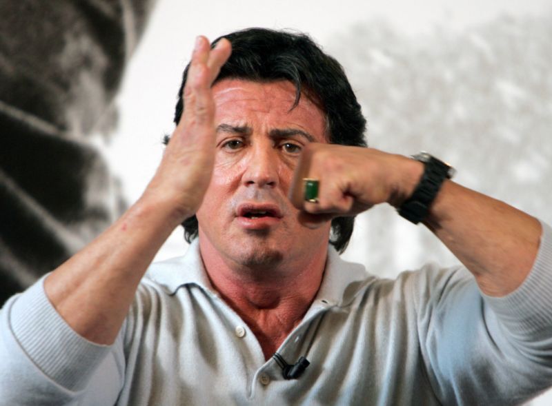 Sylvester Stallone. Sylvester Stallone.