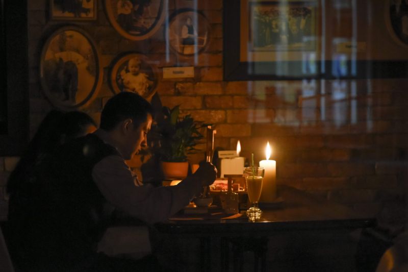Krym bez elektřiny.