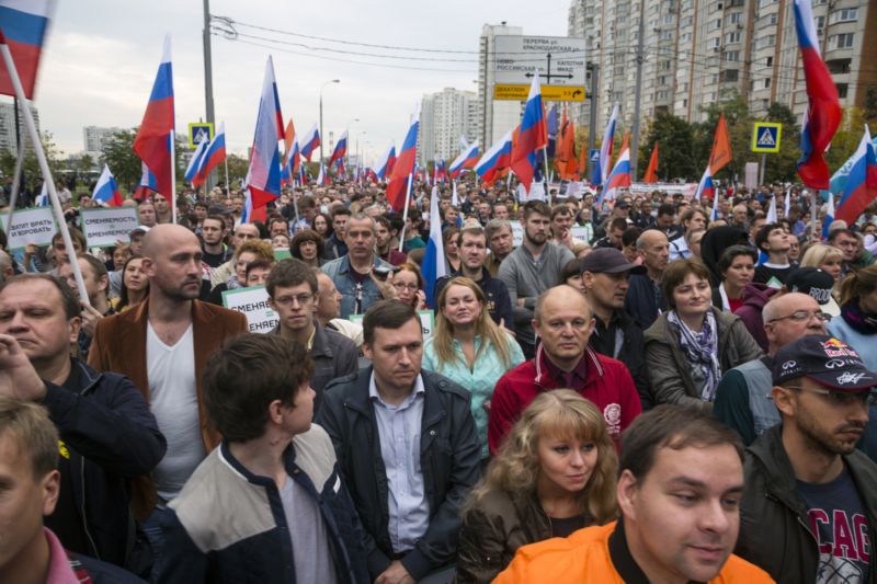 Demonstrace v Rusku (ilustrační foto).