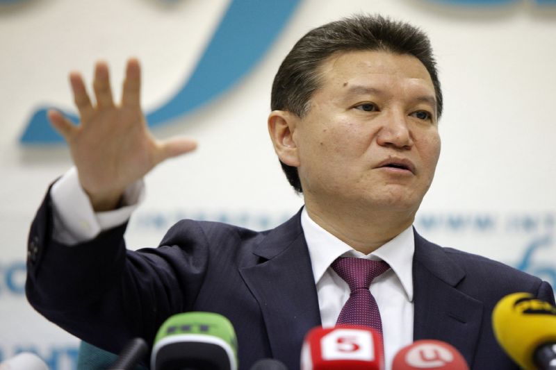 Předseda Mezinárodní šachové federace Kirsan Iljumžinov. 