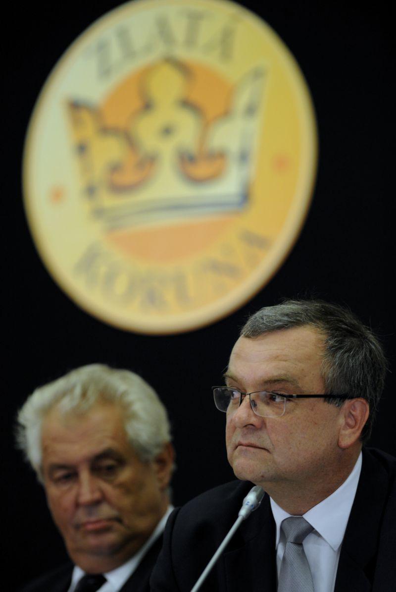 Miloš Zeman a Miroslav Kalousek. Miloš Zeman a Miroslav Kalousek.