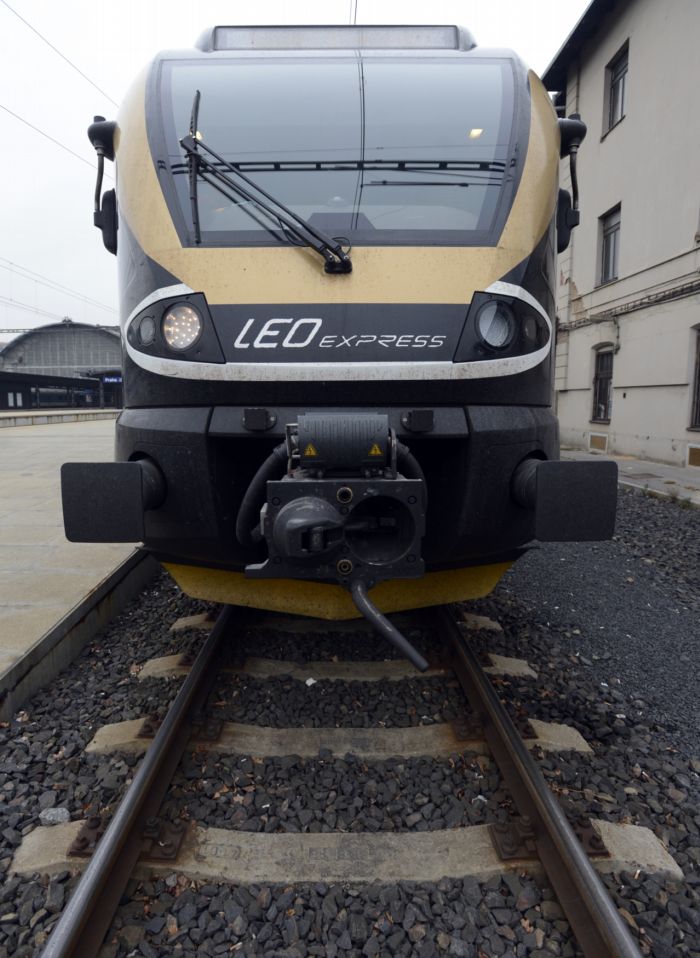 Vlaky soukromého dopravce Leo Express.