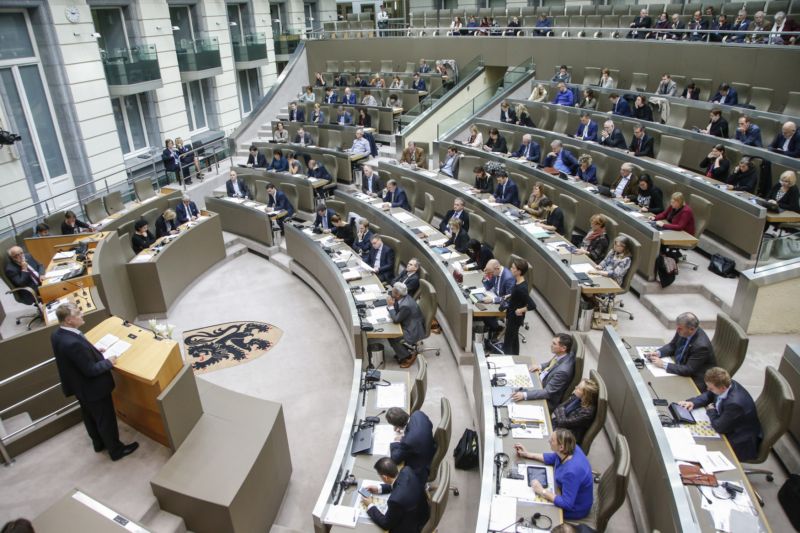 Zasedání výboru Evropského parlamentu v Bruselu.
