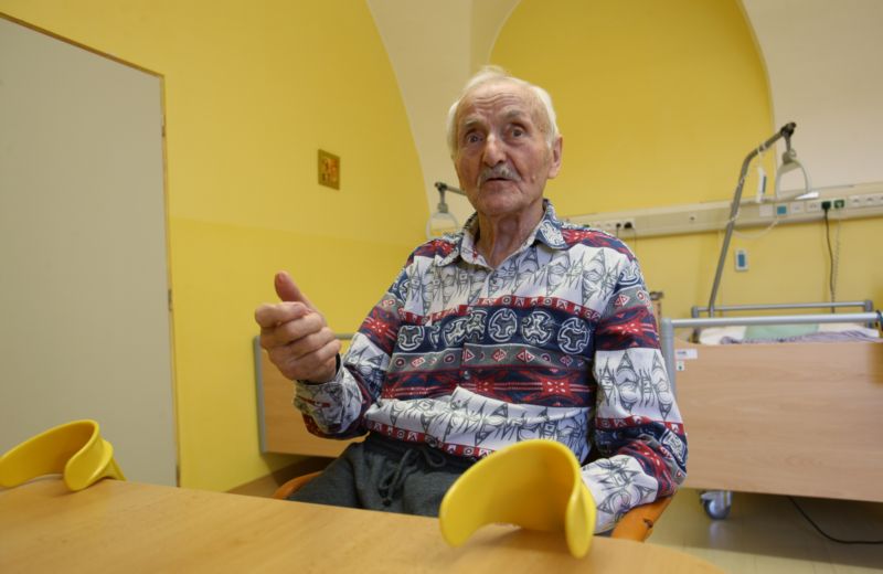 Válečný veterán Mikuláš Končický.