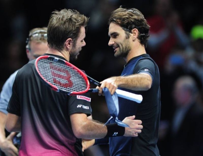Stan Wawrinka a Roger Federer.