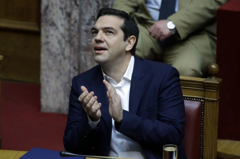 Řecký premiér Alexis Tsipras. Řecký premiér Alexis Tsipras.