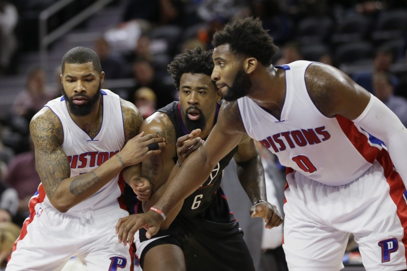Utkání LA Clippers v Detroitu.