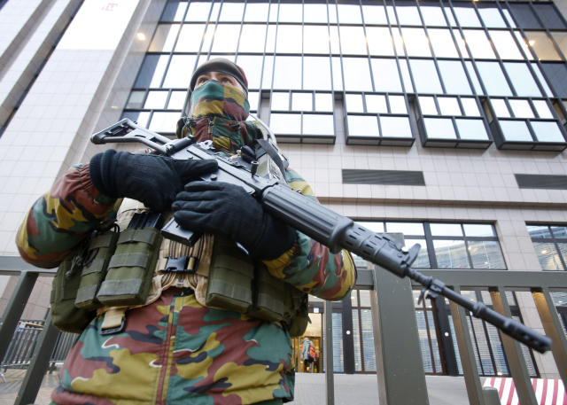 Zvýšená policejní opatření v Bruselu po teroristických útocích v Paříži (ilustrační foto).