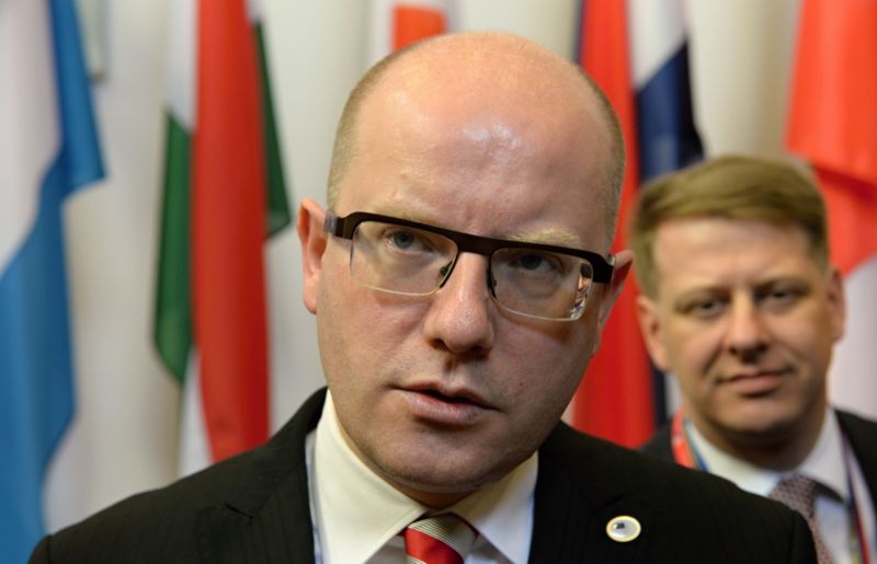 Premiér Bohuslav Sobotka 17. prosince v Bruselu.