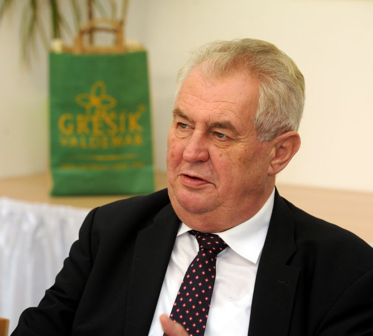 Prezident Miloš Zeman.