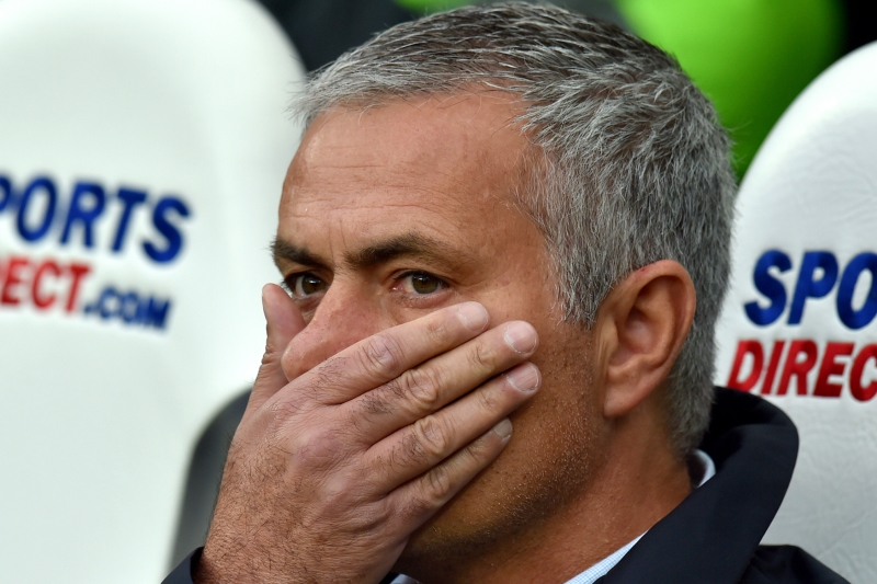Nešťastný José Mourinho. 