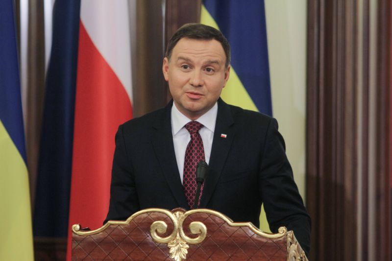 Polský prezident Andrzej Duda. Polský prezident Andrzej Duda.