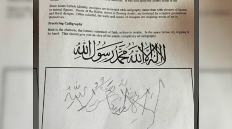 Arabský text vyvolal příliv výhružných emailů. Arabský text vyvolal příliv výhružných emailů.
