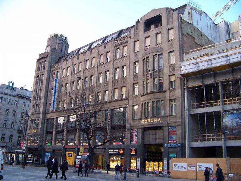 Palác Koruna na Václavském náměstí. Palác Koruna na Václavském náměstí.