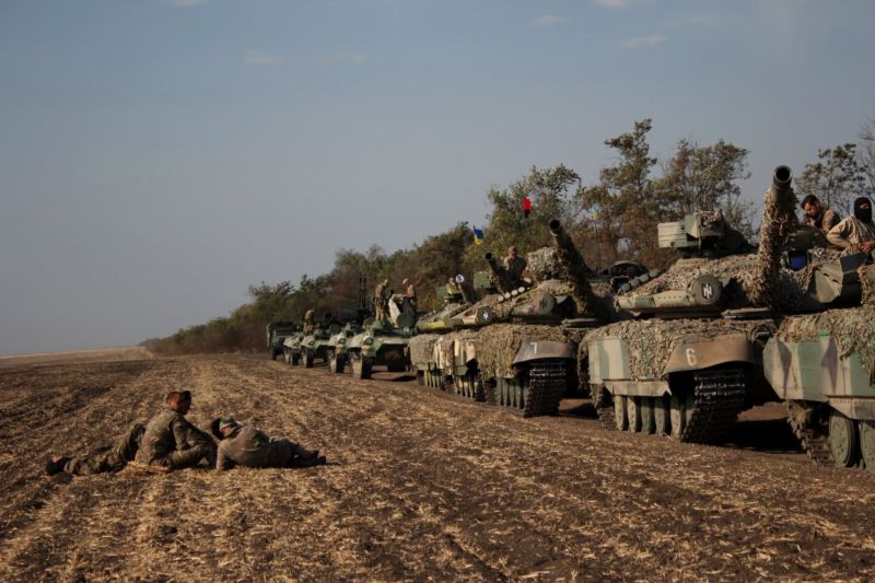 Ukrajinská armáda během příměří. Ukrajinská armáda během příměří.