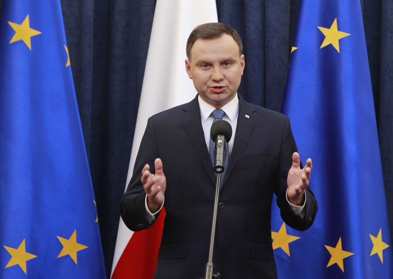 Polský prezident Andrzej Duda. Polský prezident Andrzej Duda.