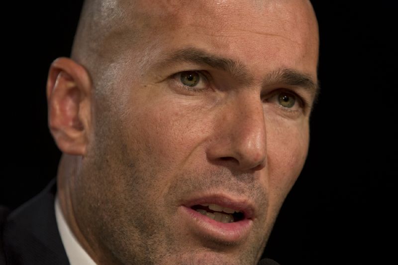 Nový kouč Realu Madrid Zinedine Zidane. 