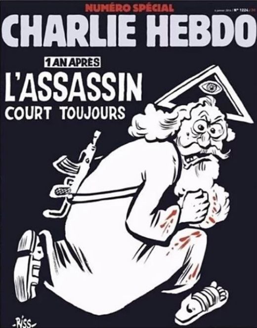 Titulní stránka nového čísla Charlie Hebdo.