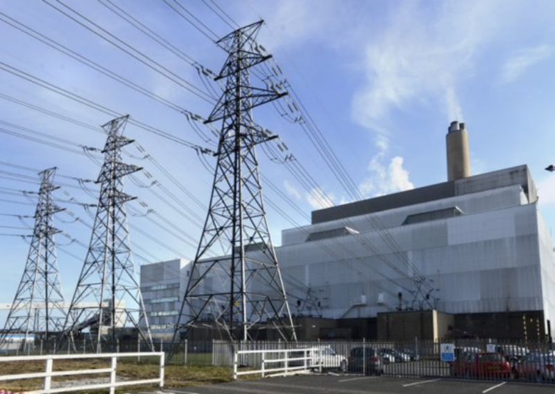 Elektrárna v obci Lynemouth. Elektrárna v obci Lynemouth.