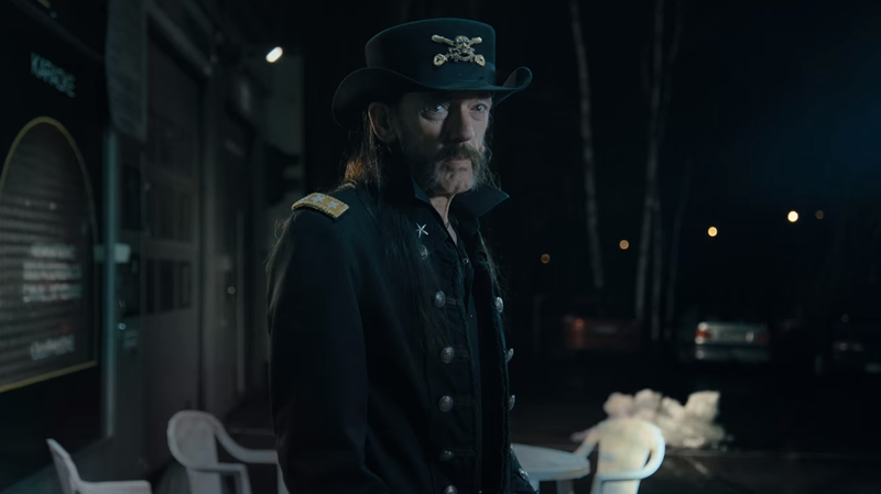 Ian "Lemmy" Kilmister v reklamě na finské mléko Valio.