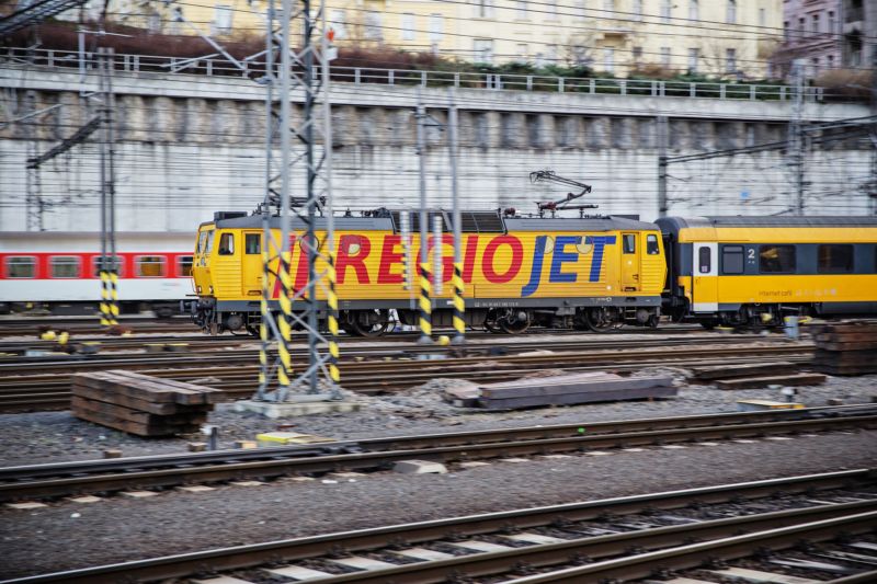 Vlak společnosti RegioJet.