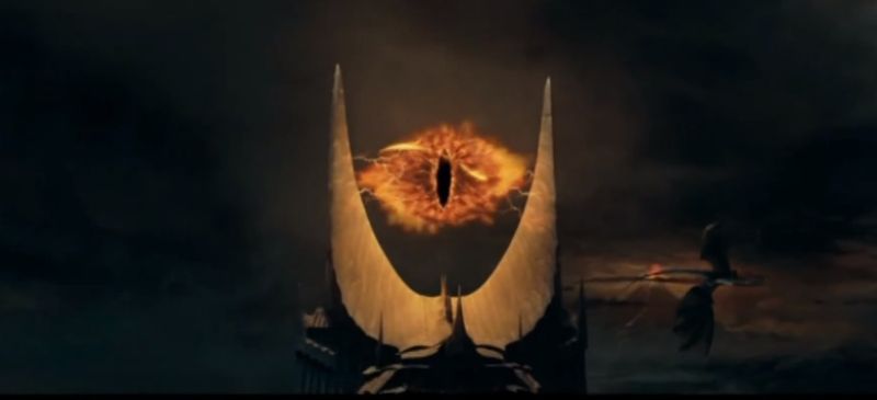 Sauron byl Temným pánem a vládcem Mordoru, ve znaku měl rudé oko.