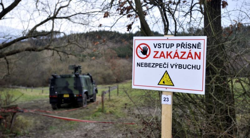 Areál ve Vrběticích.