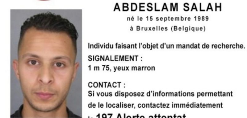 Hledaný Salah Abdeslam.