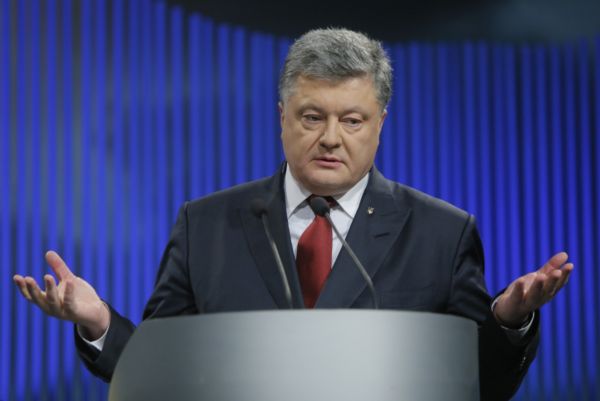 Ukrajinský prezident Petro Porošenko. Ukrajinský prezident Petro Porošenko.