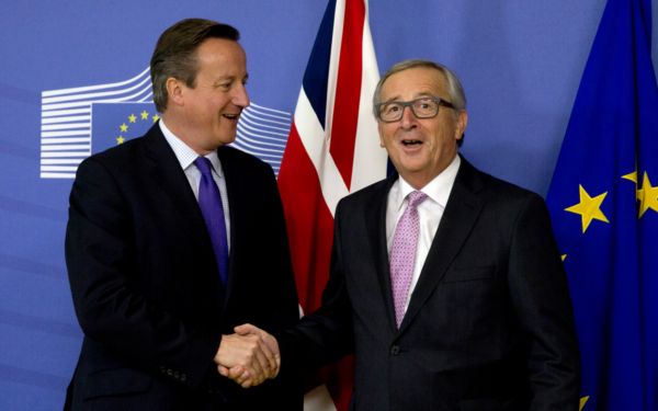 David Cameron a Jean-Claude Juncker.
