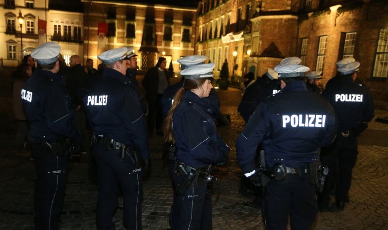 Německá policie v Düsseldorfu (ilustrační foto).