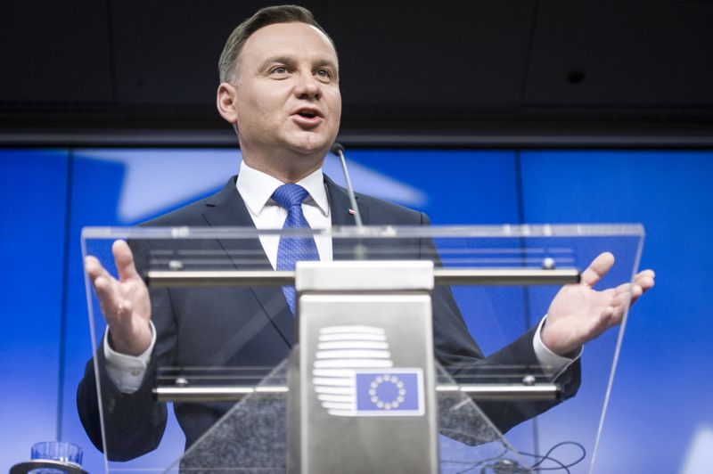 Polský prezident Andrzej Duda. Polský prezident Andrzej Duda.