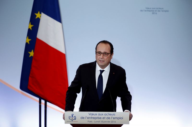Francouzský prezident François Hollande. Francouzský prezident François Hollande.