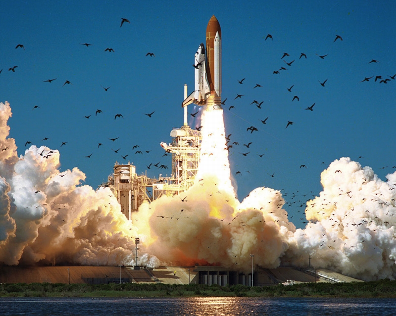 Start Challangeru. Touhle dobou už bylo o osudu astronautů rozhodnuto.