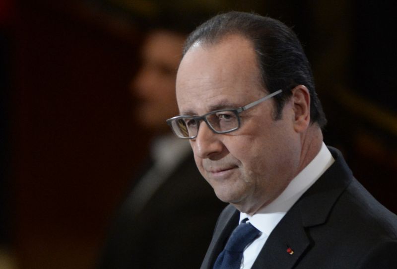 Francouzský prezident François Hollandet. Francouzský prezident François Hollandet.