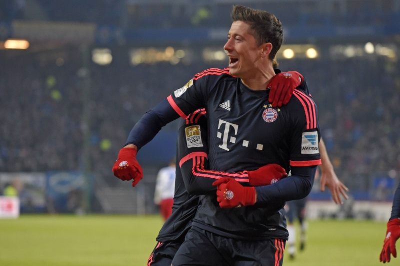 Radost fotbalistů Bayernu Mnichov.
