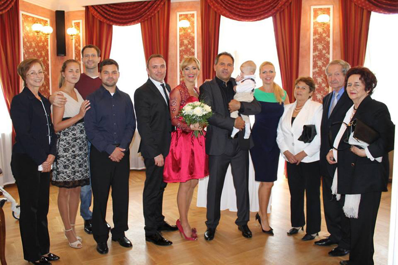 Daniela měla velmi komorní obřad.