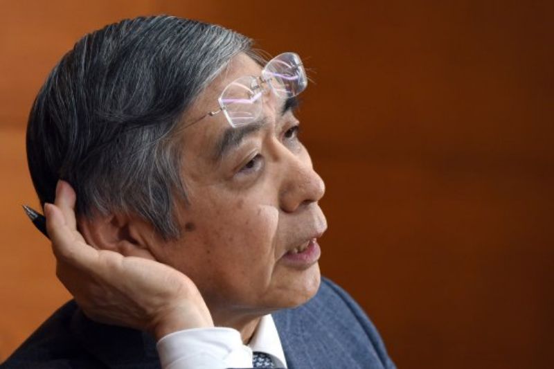 Šéf japonské centrální banky Haruhiko Kuroda.