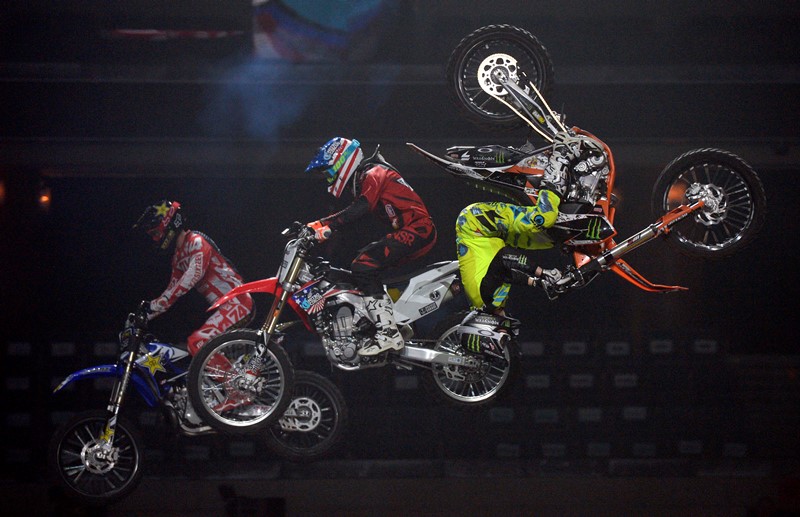 Exhibice Nitro Circus přinesla pořádnou dávku adrenalinu.