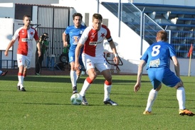 Utkání Slavie s Lechem Poznaň.